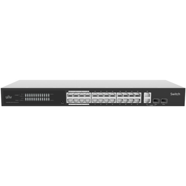 UNIVIEW UV-NSW3000-25GT1GP1GC-IN Uniview Switch PoE Cloud Gestionable - 24 RJ45 GE + 2 uplink RJ45 GE +2 SFP - VLAN/Port Isolati