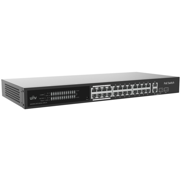 UNIVIEW UV-NSW3000-25GT1GP1GC-LPOE-IN Uniview Switch PoE Cloud Gestionable - 24 PoE802.3af/at + 2 uplink RJ45 + 2 SFP - 24 RJ45 (1)