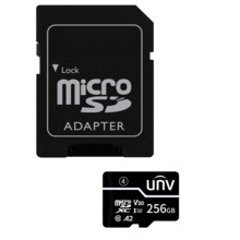 UNIVIEW UV-TF-256G-T-C Tarjeta de memoria con adaptador Uniview - microSD | Capacidad 256 GB - Clase 10 | Velocidad escritura 35