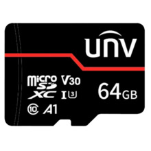 UNIVIEW UV-TF-64G-MT Tarjeta de memoria Uniview - microSD | Capacidad 64 GB - Clase 10  | Velocidad escritura 70 MB/s - Hasta 3.