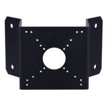 UNIVIEW UV-TR-UC08-C-BLACK Soporte de esquina - Para cámaras Bullet y domo - Apto para uso en exterior - Color negro - Pasador d
