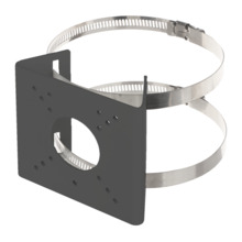 UNIVIEW UV-TR-UP06-B-IN-BLACK Soporte para mástiles - Para cámaras bullet - Apto para uso exterior - Rango diámetro 55~127 mm -