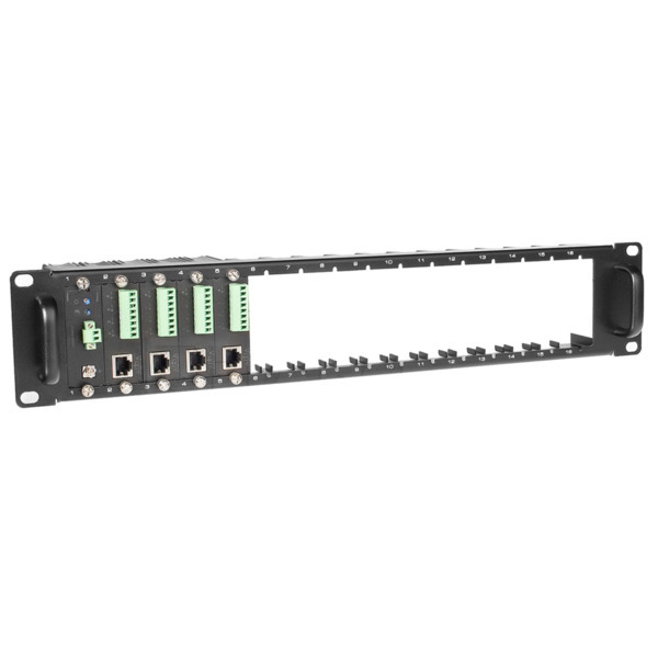 UTEPO MIT-B1 Soporte Rack 19" 2U para instalación de 16 dispositivos (2)