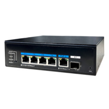 UTEPO UTP6306TS-PSD-PDD Switch PoE++ 4 puertos Gigabit + 1RJ45 Uplink Gigabit + 1SFP Uplink Gigabit 120W-PoE-IN 802.3af/at/bt 6K
