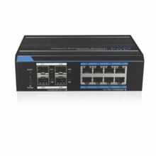 Utepo UTP7308GE-POE-150W Switch industrial 8 x PoE 10/100/1000 + 4 x SFP FO Gb. 1-8 extend 250m (10Mbps). Hi-PoE 60W (1), PoE+ 3