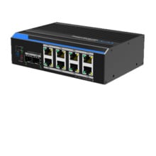 Utepo UTP7308GE-PS Switch industrial 8 x 10/100/1000 + 4 x SFP FO Gb.1-8 extend 250m (10Mbps).