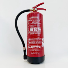 VALLEUNION VU-6-PP Extintor polvo ABC 6Kg eficacia 27A183BC con soporte y base plástico. Certificado, homologado y marcado CE.