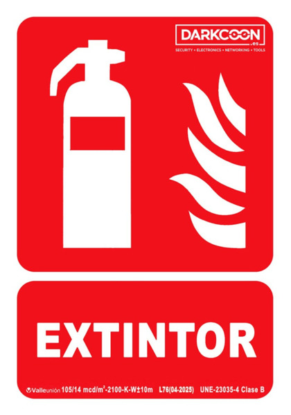 VALLEUNION VU-KIT-COMERCIO Kit extintores para comercio. Incluye extintor polvo ABC 6Kg + extintor CO2 2Kg + 3 señales (1)