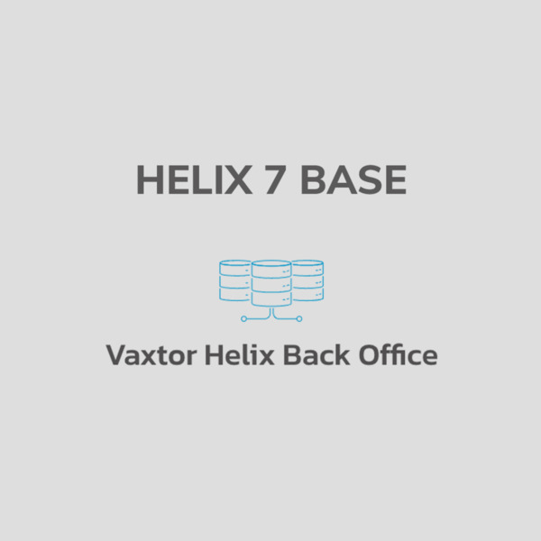 VAXTOR HELIX-H7-BSC Helix 7 Base - Software de base de datos Back Office - hasta 10 cámaras