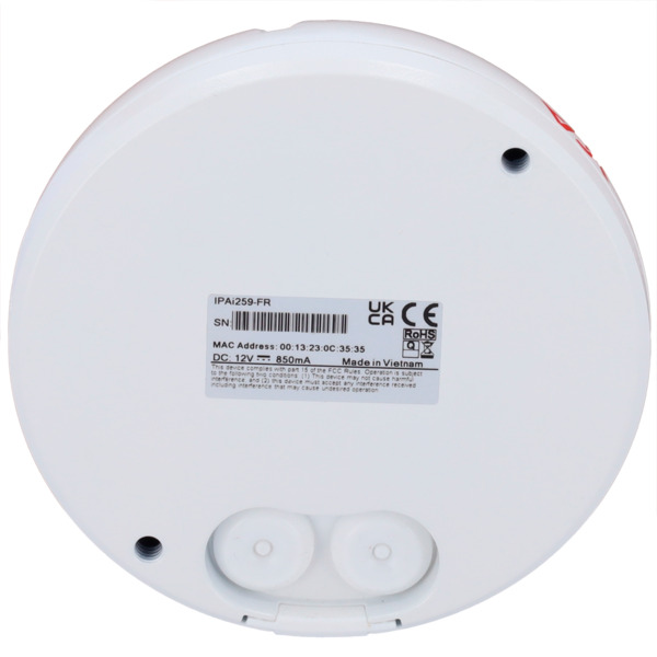 VCA TECHNOLOGY VCA-IPAi259-FR VCA Technology - modelo VCA-IPAi259-FR, gama IPAi - Cámara IP Fisheye 4K IR AI - Resolución 4K len (5)