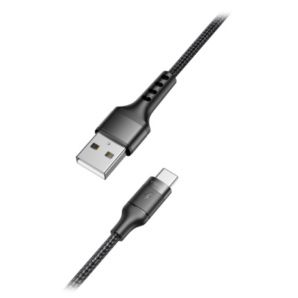 Comprar VEGER VG-AC03 Veger - Cable USB 2.0 para portátiles - USB-A a USB-C - Cubierta de metal, Nylon trenzado  - Longitud 1.2m - Carga rápida | Color negro