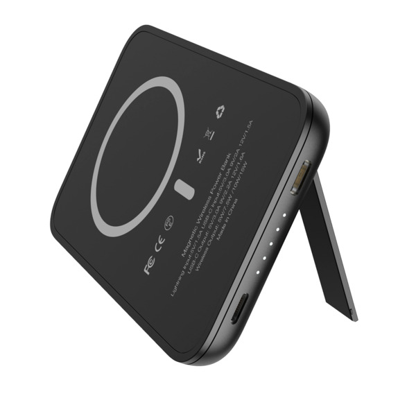 VEGER VG-W0553P VEGER Power bank magnética inalámbrica - Capacidad 5000mAh - Entradas USB-C, Lightning - Salidas USB-C, Inalámbr (3)