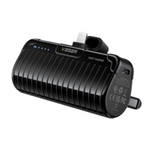 VEGER VG-W0558P VEGER Mini Power bank con LEDs carga - Capacidad 5000mAh - Entrada USB-C - Salida Conector Lightning - Carga 1 d