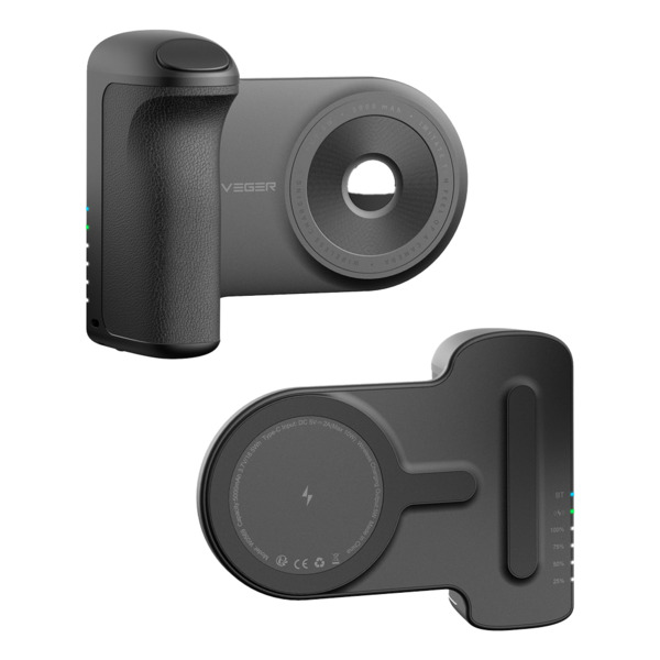 VEGER VG-W0569 VEGER Power bank magnética inalámbrica - Capacidad 5000mAh - Entrada USB-C - Salida inalámbrica - Soporte en posi