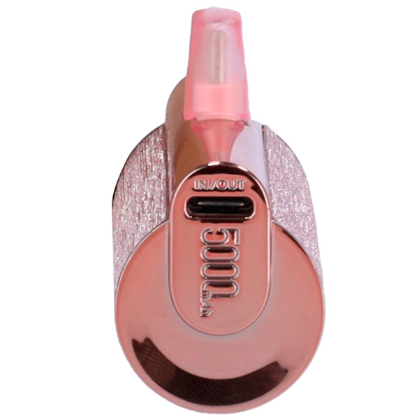 VEGER VG-W0573-R VEGER Mini Power bank con LEDs carga - Capacidad 5000mAh - Entrada Puerto USB-C - Salida Puerto USB-C, Conector (3)