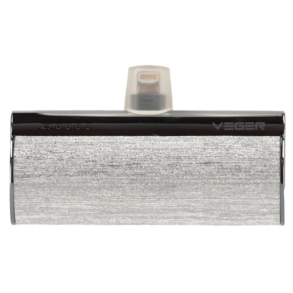 VEGER VG-W0573P-S VEGER Mini Power bank con LEDs carga - Capacidad 5000mAh - Entrada USB-C - Salida Conector Lightning - Carga 1 (1)