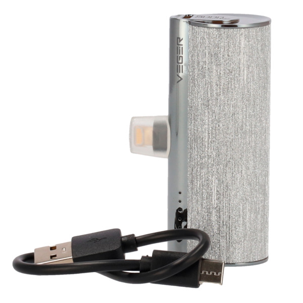 VEGER VG-W0573P-S VEGER Mini Power bank con LEDs carga - Capacidad 5000mAh - Entrada USB-C - Salida Conector Lightning - Carga 1 (7)