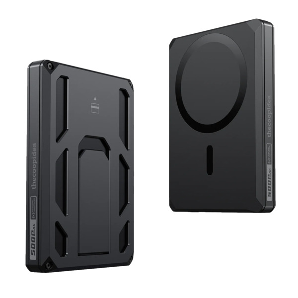 VEGER VG-W0582 Power Bank con wallet magnético - Capacidad 5000mAh - Entrada USB-C - Salidas USB-C  e inalámbrica - Certificado