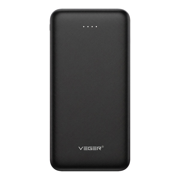VEGER VG-W1065 Veger Power Bank  - Capacidad 10000mAh - Entradas Micro USB-C y 2x USB-A - Salidas Micro USB-C y 2x USB-A - 3 dis