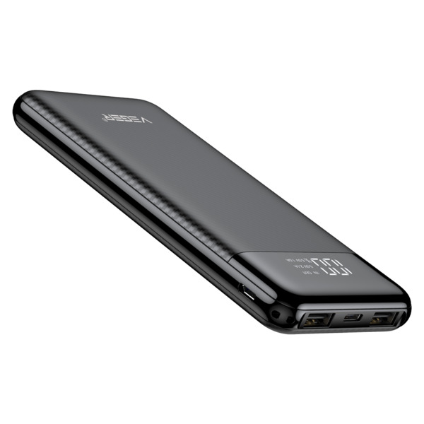 VEGER VG-W1087 VEGER Power bank con pantalla LCD - Capacidad 10000mAh - Entradas USB-C, Micro USB - Salidas USB-C, USB-A  - Carg (1)