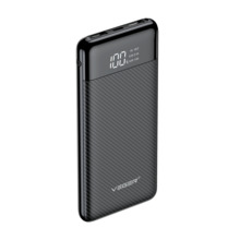 VEGER VG-W1087 VEGER Power bank con pantalla LCD - Capacidad 10000mAh - Entradas USB-C, Micro USB - Salidas USB-C, USB-A  - Carg