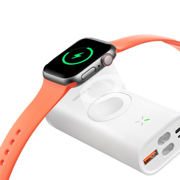 VEGER VG-W1162S VEGER Mini Power bank con LEDs carga - Capacidad 10000mAh - Entradas USB-C, Lightning - Salidas 2x USB-C, USB-A, (5)