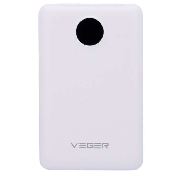VEGER VG-W1170-W VEGER Power bank con pantalla LCD - Capacidad 10000mAh - Entradas Lightning, USB-C, Cable USB-C - Salidas USB-A (1)