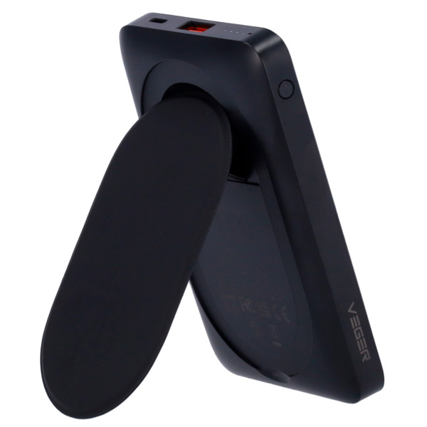 VEGER VG-W1175 VEGER Power bank con soporte - Capacidad 10000mAh - Entradas Lightning, USB-C - Salidas USB-A, USB-C e Inalámbric (1)