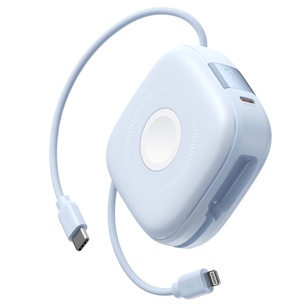 VEGER VG-W1185 VEGER Power bank ultra compacta - Capacidad 10000mAh - Entrada USB-C - Salidas USB-C, Ligthning e Inalámbrico - C