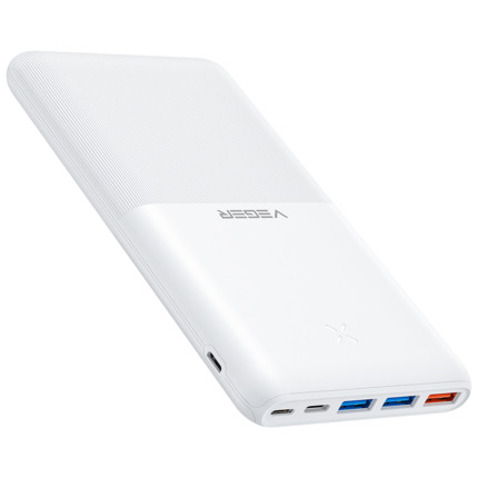 Comprar VEGER VG-W2060 VEGER Power bank con LEDs de carga - Capacidad 20000mAh  - Entradas USB-C, Micro USB, Lightning - Salidas USB-C, 3x USB-A - Carga 4 dispositivos a la vez - Carga rápida PD20W
