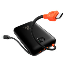 VEGER VG-W2068 VEGER Power bank con pantalla LCD - Capacidad 20000mAh - Entradas USB-C, Cable USB-C - Salidas USB-C, USB-A y cab