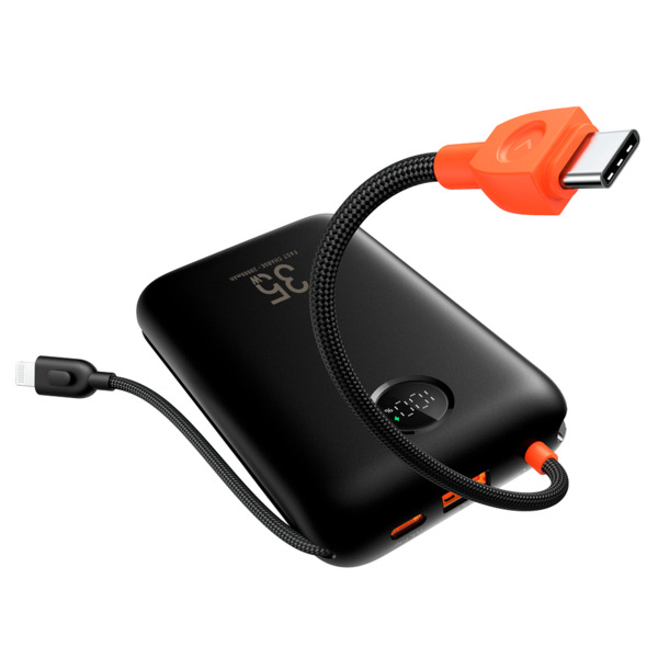 VEGER VG-W2068 VEGER Power bank con pantalla LCD - Capacidad 20000mAh - Entradas USB-C, Cable USB-C - Salidas USB-C, USB-A y cab