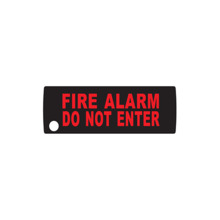 Venitem ET-VN59X-C5 Etiqueta para indicador de extinción serie VN59X. Texto "Fire Alarm. Do not enter”