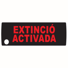 Venitem ET-VN59X-CT Etiqueta para indicador de extinción serie VN59X. Catalán.