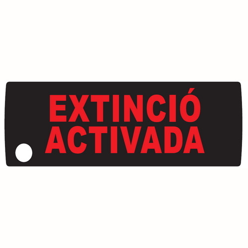 Venitem ET-VN59X-CT Etiqueta para indicador de extinción serie VN59X. Catalán.