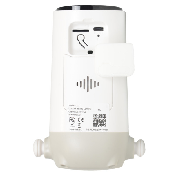 VICOHOME CG7-S5-SOLAR VicoHome Exterior 3Mpx Wifi a batería - Sensor PIR / Detección inteligente (nube) - Panel solar 5W / Bater (5)