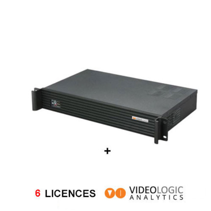 Comprar VIDEOLOGIC VLRX5-IA06 Sistema análisis vídeo con IA para 6 canales ampliable a 12. Incluye Servidor I5 enracable con módulo de relés integrado