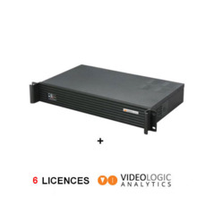 VIDEOLOGIC VLRX5-IA06 Sistema análisis vídeo con IA para 6 canales ampliable a 12. Incluye Servidor I5 enracable con módulo de r