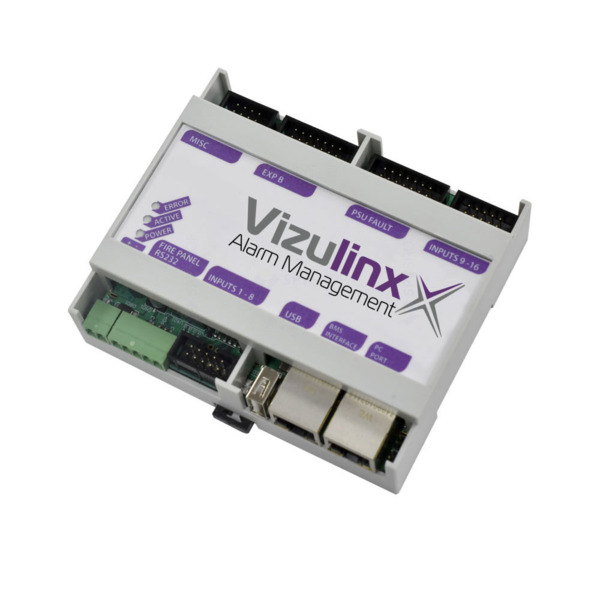 Módulo pasarela Vizulinx. Para su uso con sistemas de alarma contra incendios Kentec. 1 puerto USB para conectividad con GSM o W