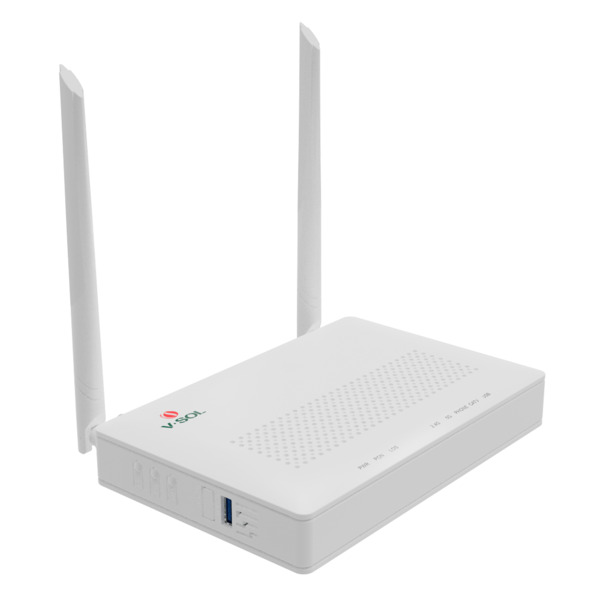 VSOL HG325ACT-A V-SOL Router ONT Wi-Fi 5 - 1X PON  4x LAN RJ45 GE 1x RJ11 1x CATV - 802.11ac 2x2 doble banda 2.4 y 5GHz  - Ideal (5)