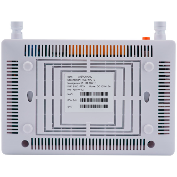 VSOL HG325N V-SOL Router ONT Wi-Fi 4 - 1X PON  4x LAN RJ45 10/100/1000Mbps 1x RJ11 - 802.11 b/g/n - Ideal para FTTH doméstico y (9)