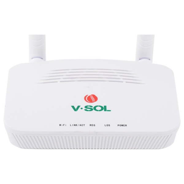 VSOL V2801RGW V-SOL Router ONT Wi-Fi 4 - 1X PON  1x LAN RJ45 10/100/1000Mbps - 802.11ac 2x2 doble banda 2.4 y 5GHz  - Ideal para (1)