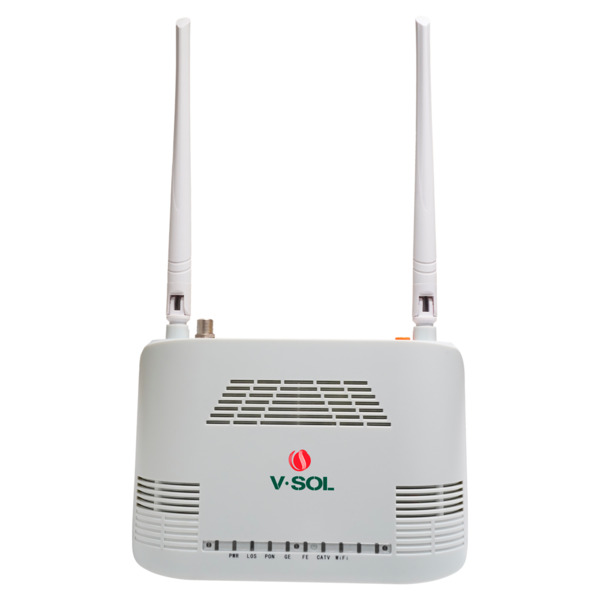VSOL V2802GWT V-SOL Router ONT Wi-Fi 4 CATV - 1X PON  1x LAN RJ45 FE 1x LAN RJ45 GE 1x CATV - 802.11ac 2x2 doble banda 2.4 y 5GH (3)