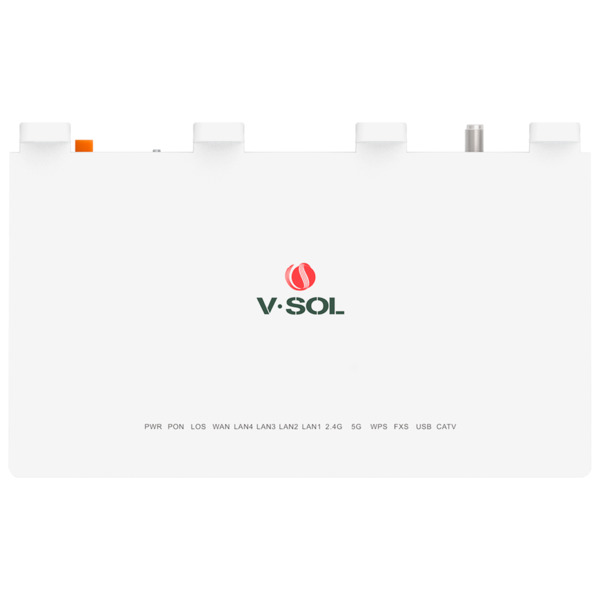 VSOL VSOL-HG3232AX30T V-SOL Router ONT Wi-Fi 6 - 1X PON  4x LAN RJ45 GE 1x RJ11 1x CATV 1x USB3.0 - 802.11ax 3x3 doble banda 2.4 (9)