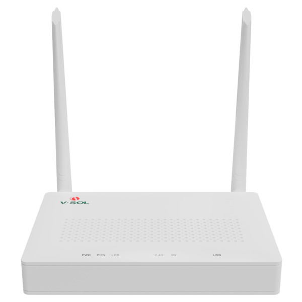 VSOL VSOL-V2804AC-A V-SOL Router ONT Wi-Fi 5 AC1200 - 1X PON 4x LAN RJ45 10/100/1000Mbps 1x USB3.0 - 802.11ac 2x2 doble banda 2