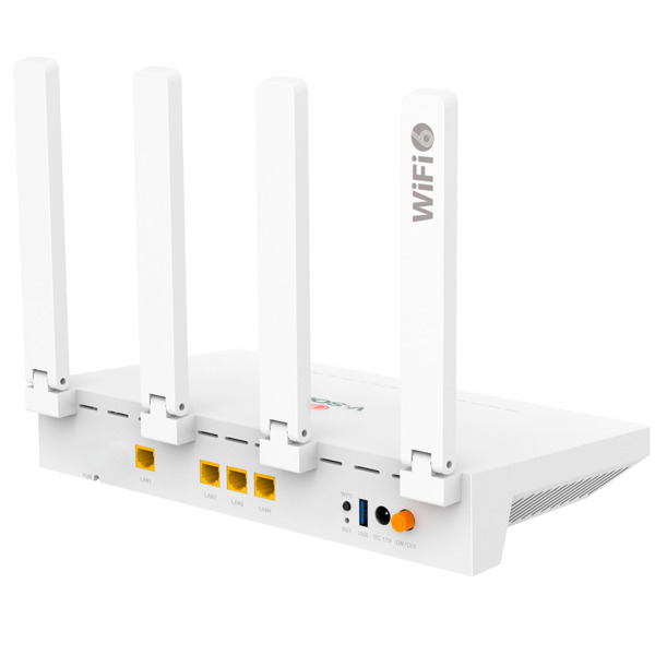 VSOL VSOL-V2804AX30-A V-SOL Router ONT Wi-Fi 6 AX3000 - 1X PON  4x LAN RJ45 10/100/1000Mbps 1x USB3.0 - 802.11ac 2x2 doble banda (1)