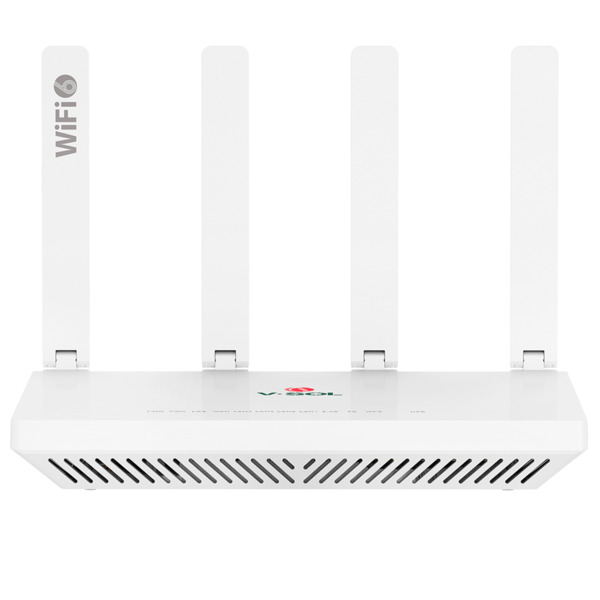 VSOL VSOL-V2804AX30-A V-SOL Router ONT Wi-Fi 6 AX3000 - 1X PON 4x LAN RJ45 10/100/1000Mbps 1x USB3.0 - 802.11ac 2x2 doble banda