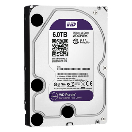 Comprar WESTERN DIGITAL HD6TB Disco duro Western Digital - Capacidad 6 TB - Interfaz SATA 6 Gb/s - Modelo WD60PURX - Especial para Videograbadores - Suelto o instalado en DVR