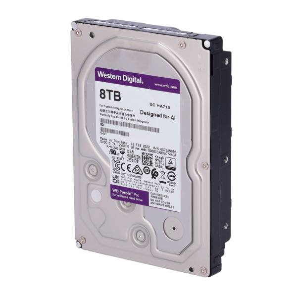 WESTERN DIGITAL HD8TB-PRO Disco duro Western Digital - Capacidad 8 TB - Interfaz SATA 6 Gb/s - Modelo WD8001PURA - Diseñado para