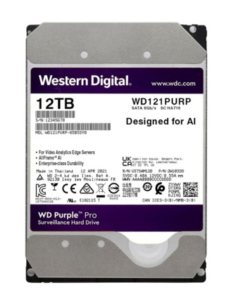 Comprar WESTERN DIGITAL WD121PURP Disco duro especial videovigilancia 12TB